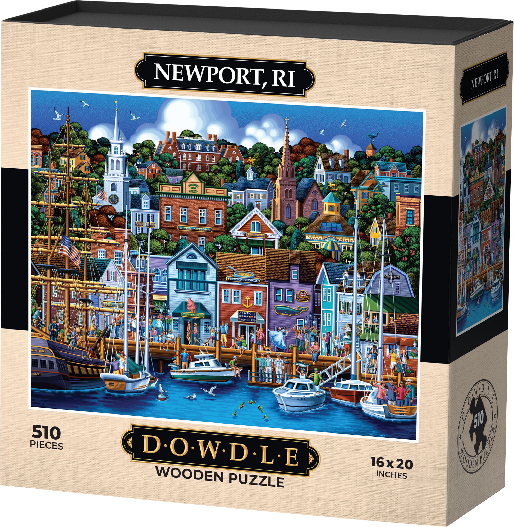 Newport, RI - Wooden Puzzle