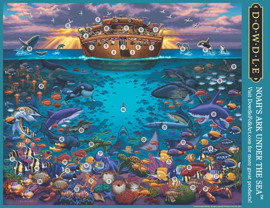 Noah's Ark Under the Sea Canvas Gallery Wrap