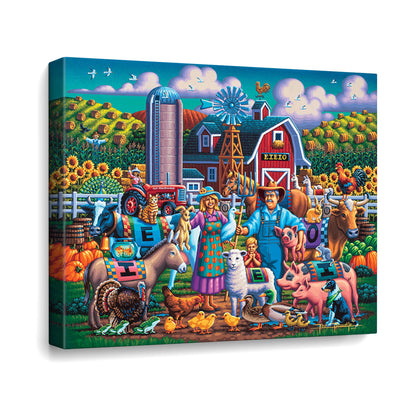 Old MacDonald Canvas Gallery Wrap