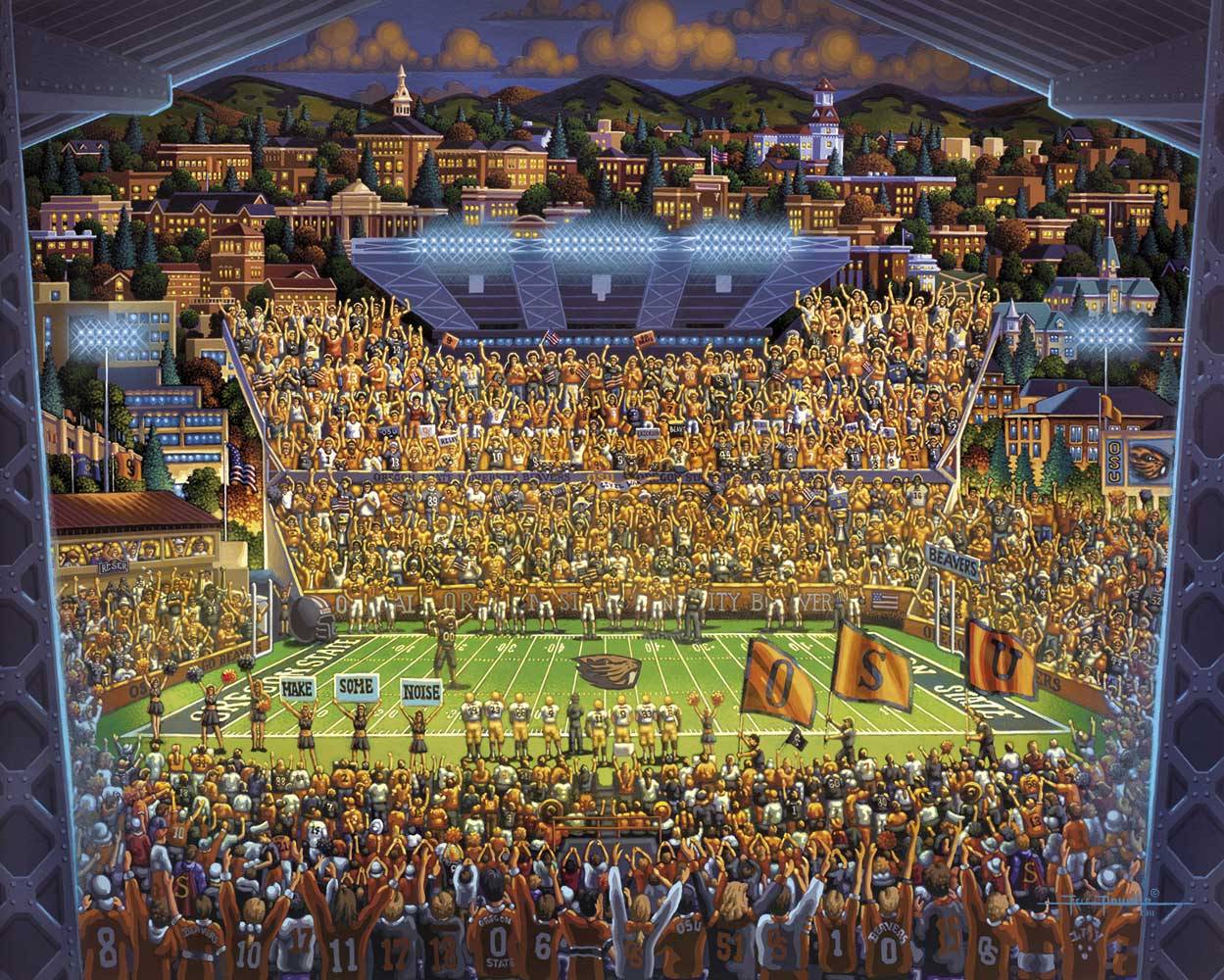 Oregon State Beavers Canvas Gallery Wrap