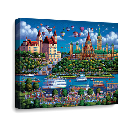 Ottawa River Canvas Gallery Wrap