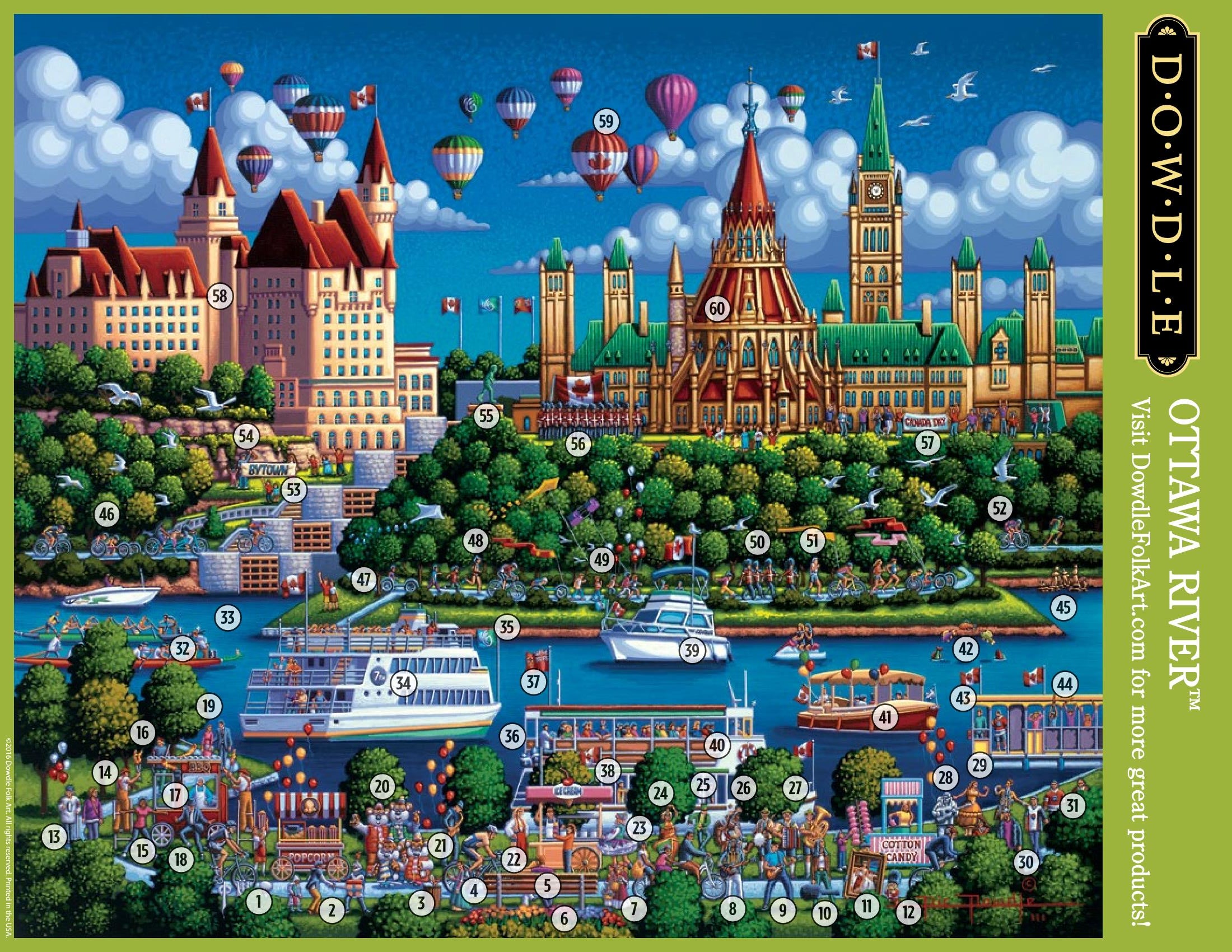 Ottawa River Canvas Gallery Wrap