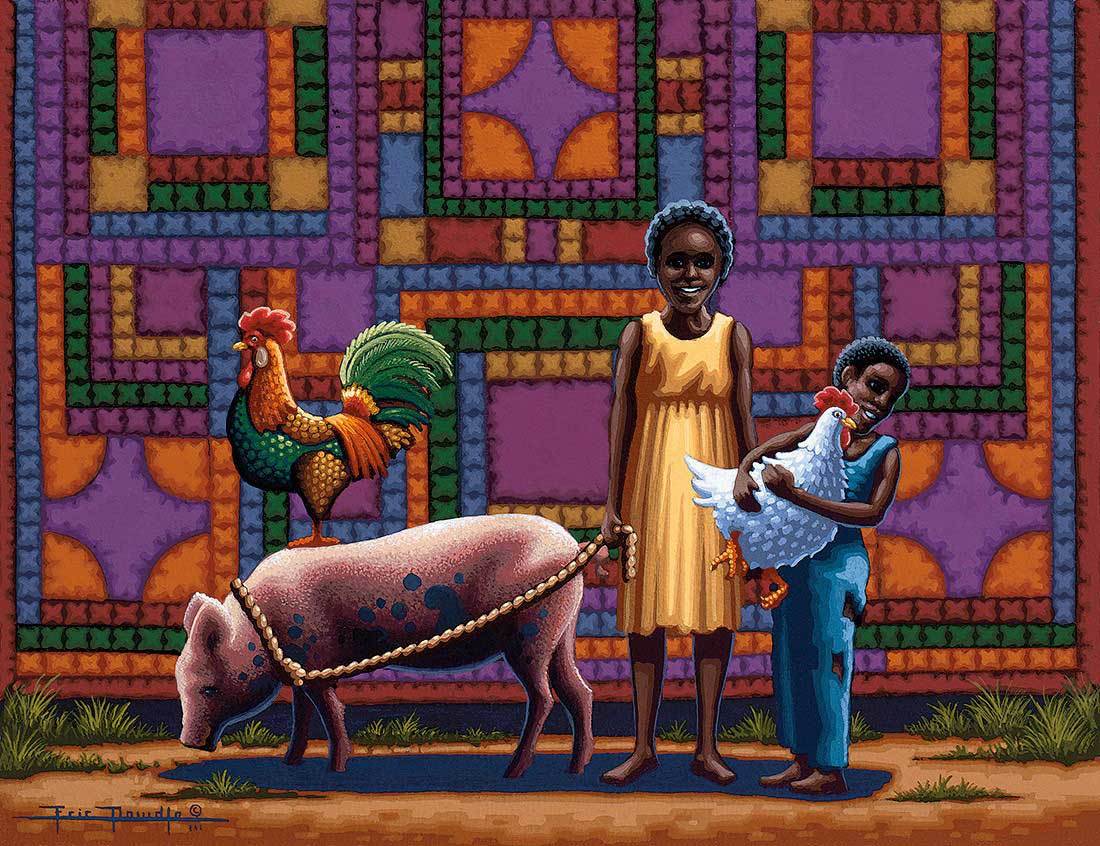 Pig and Chicken Fine Art