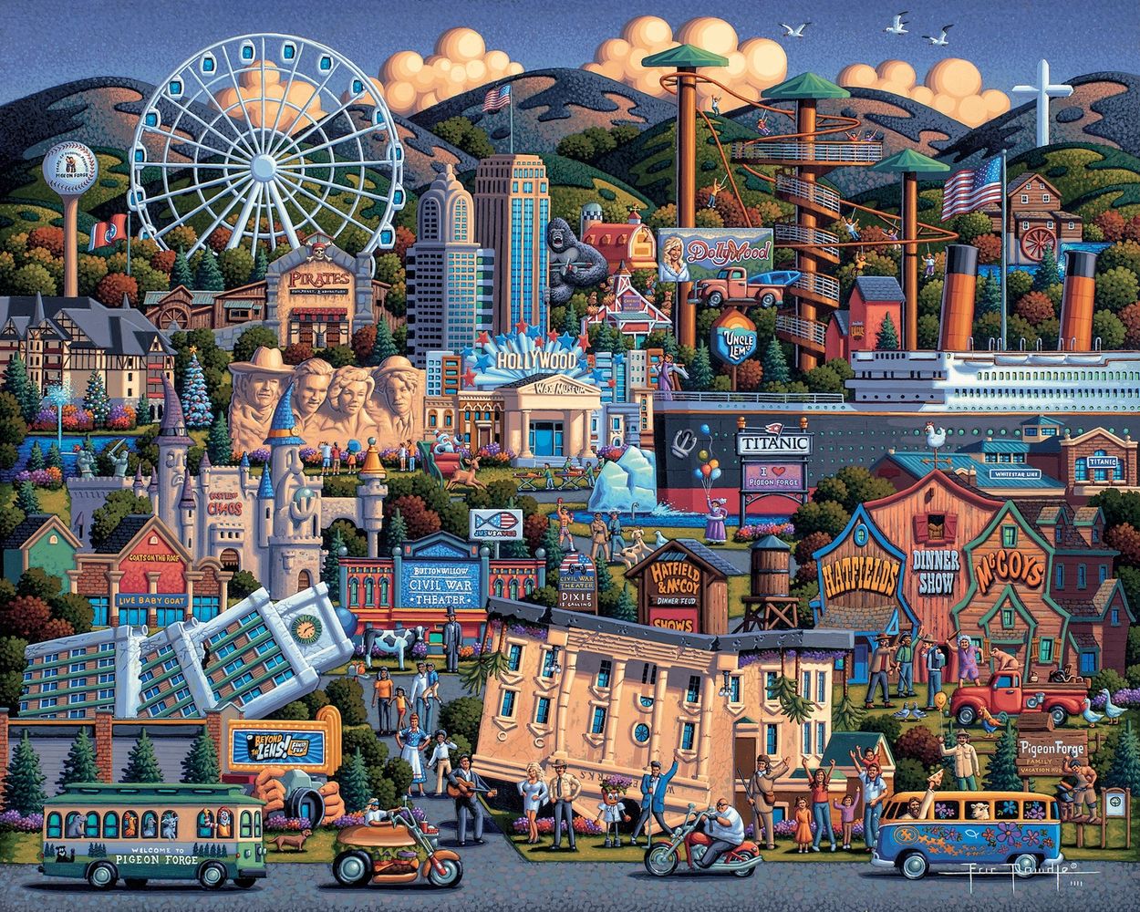 Pigeon Forge | 210 Piece Personal Puzzle