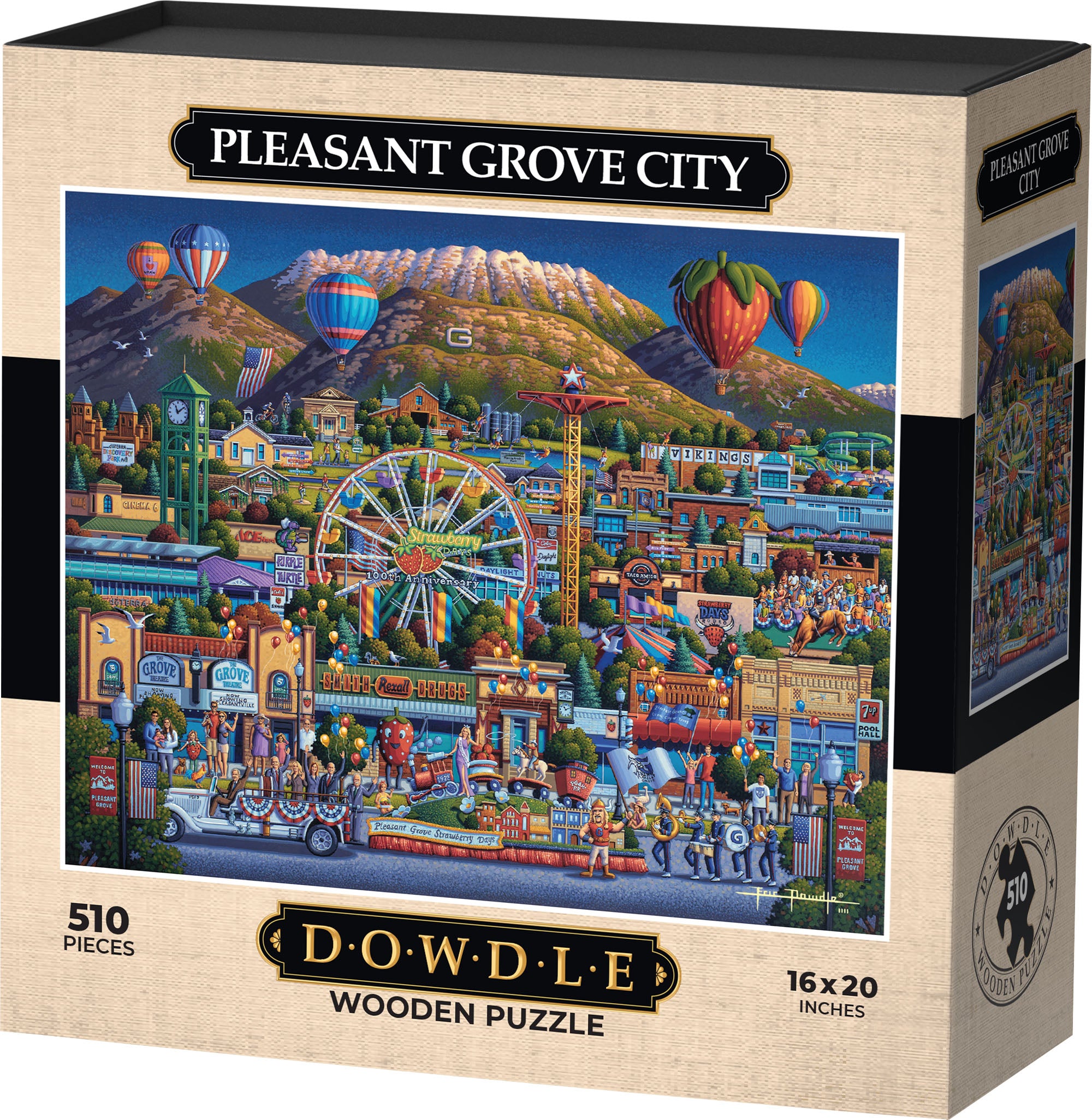 Pleasant Grove - Wooden Puzzle