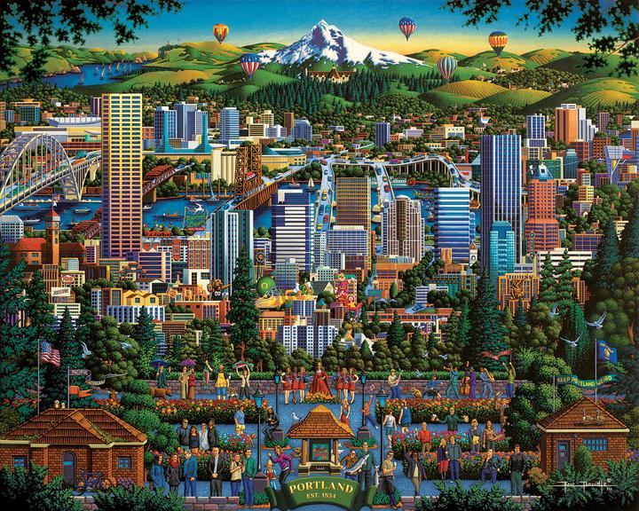 Portland City of Roses | 1000 Piece
