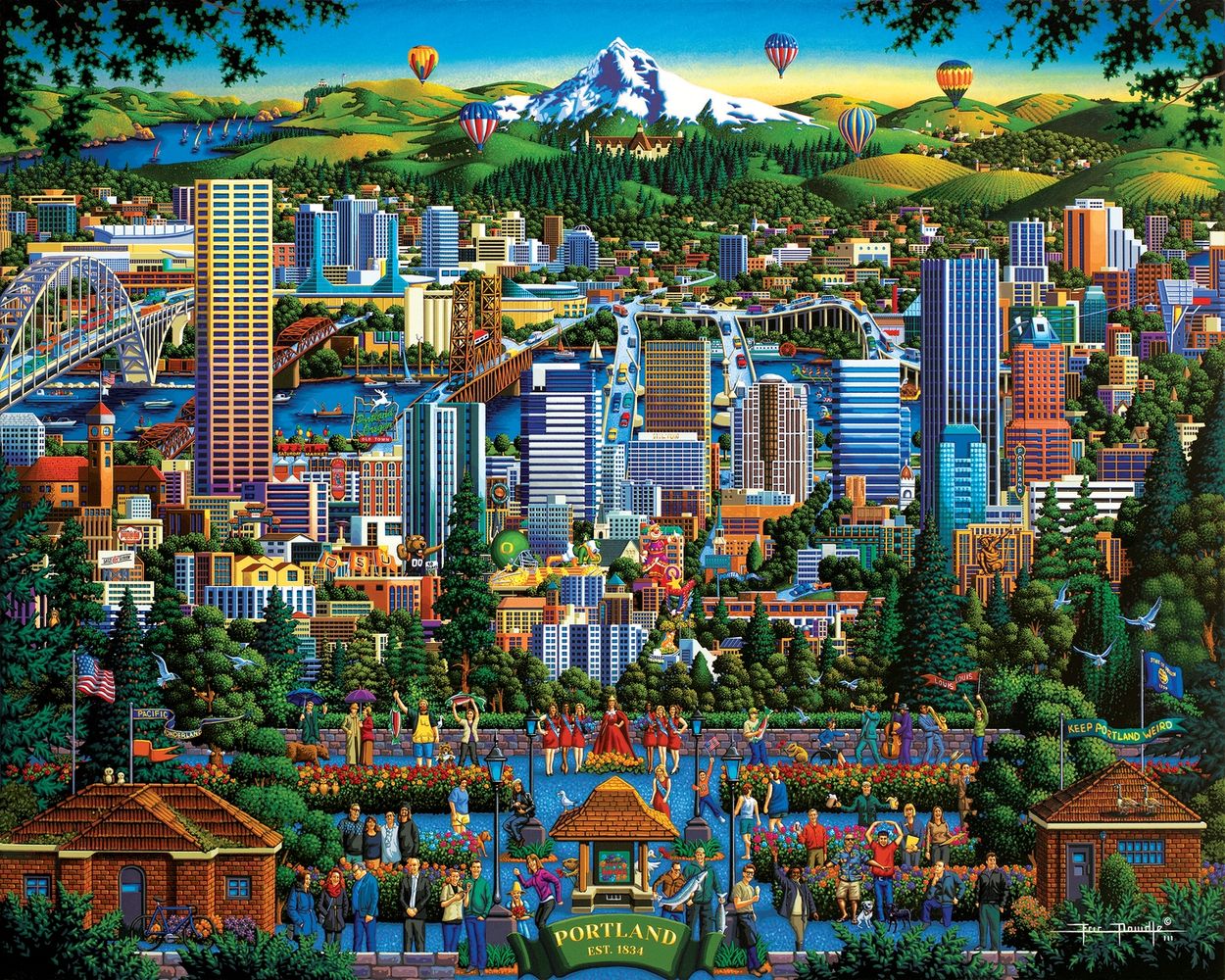 Portland City of Roses | 210 Piece Personal Puzzle