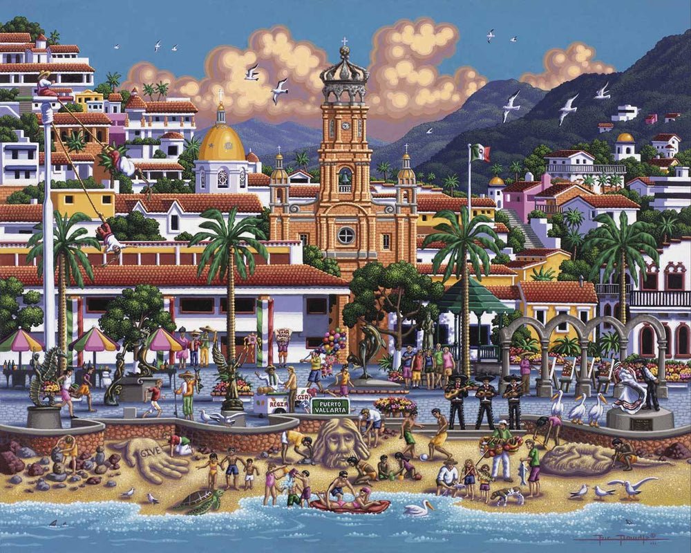 Puerto Vallarta Canvas Gallery Wrap