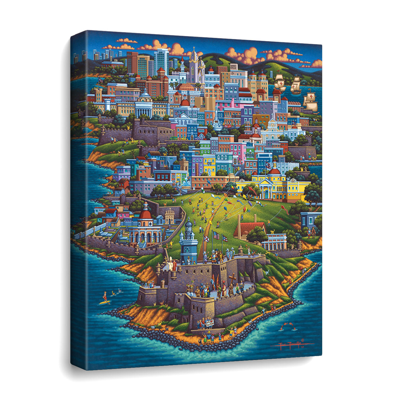 Puerto Rico - Canvas Gallery Wrap – Boardwalk Puzzles