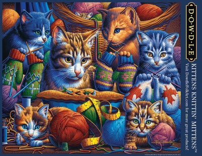 Kittens Knittin' Mittens | 1000 Piece