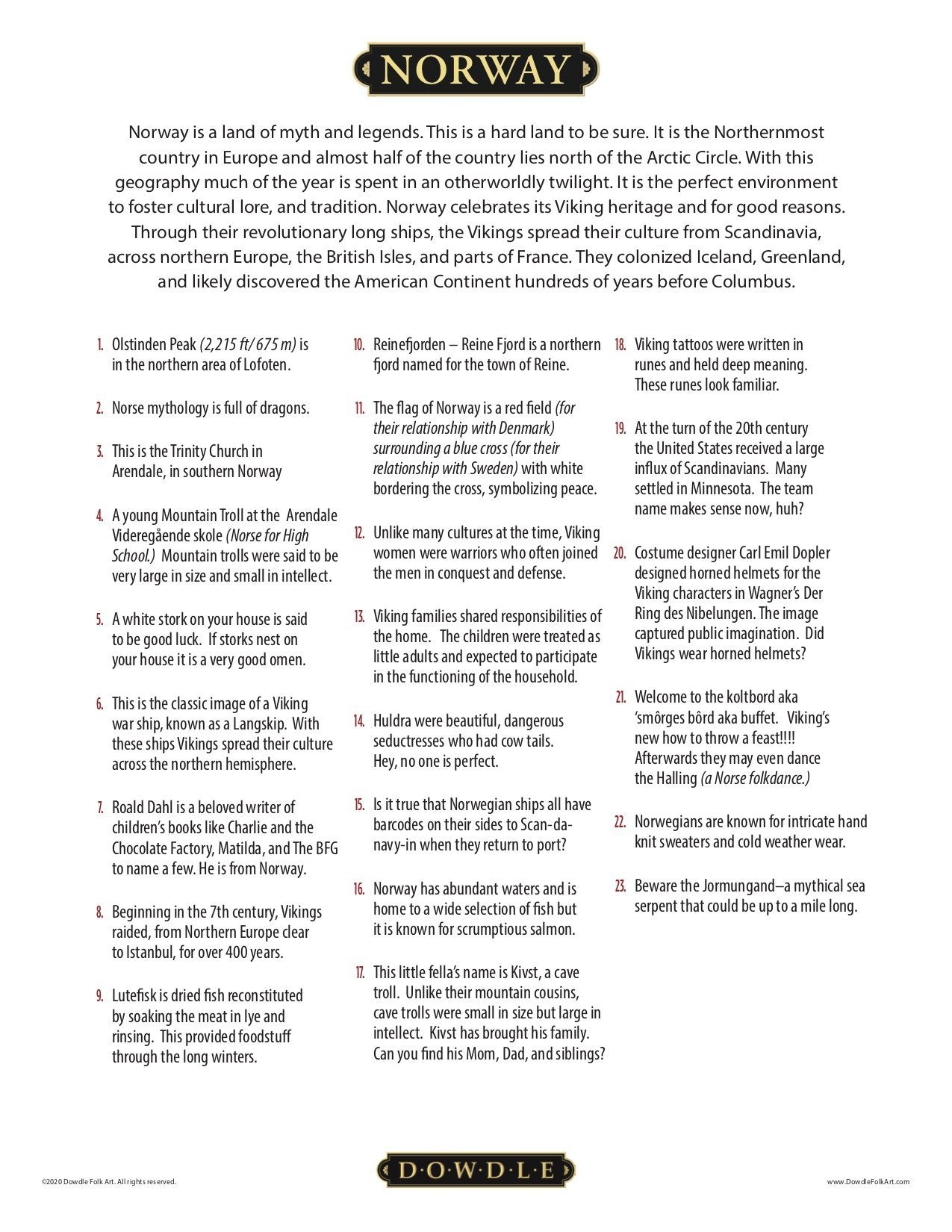 Norway Canvas Gallery Wrap