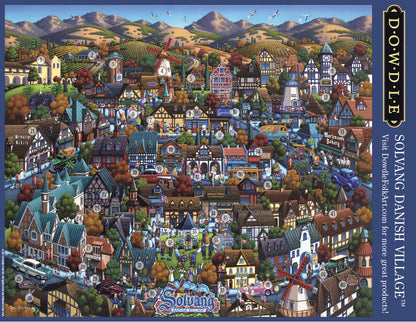 Solvang Danish Village - Mini Puzzle - 250 Piece