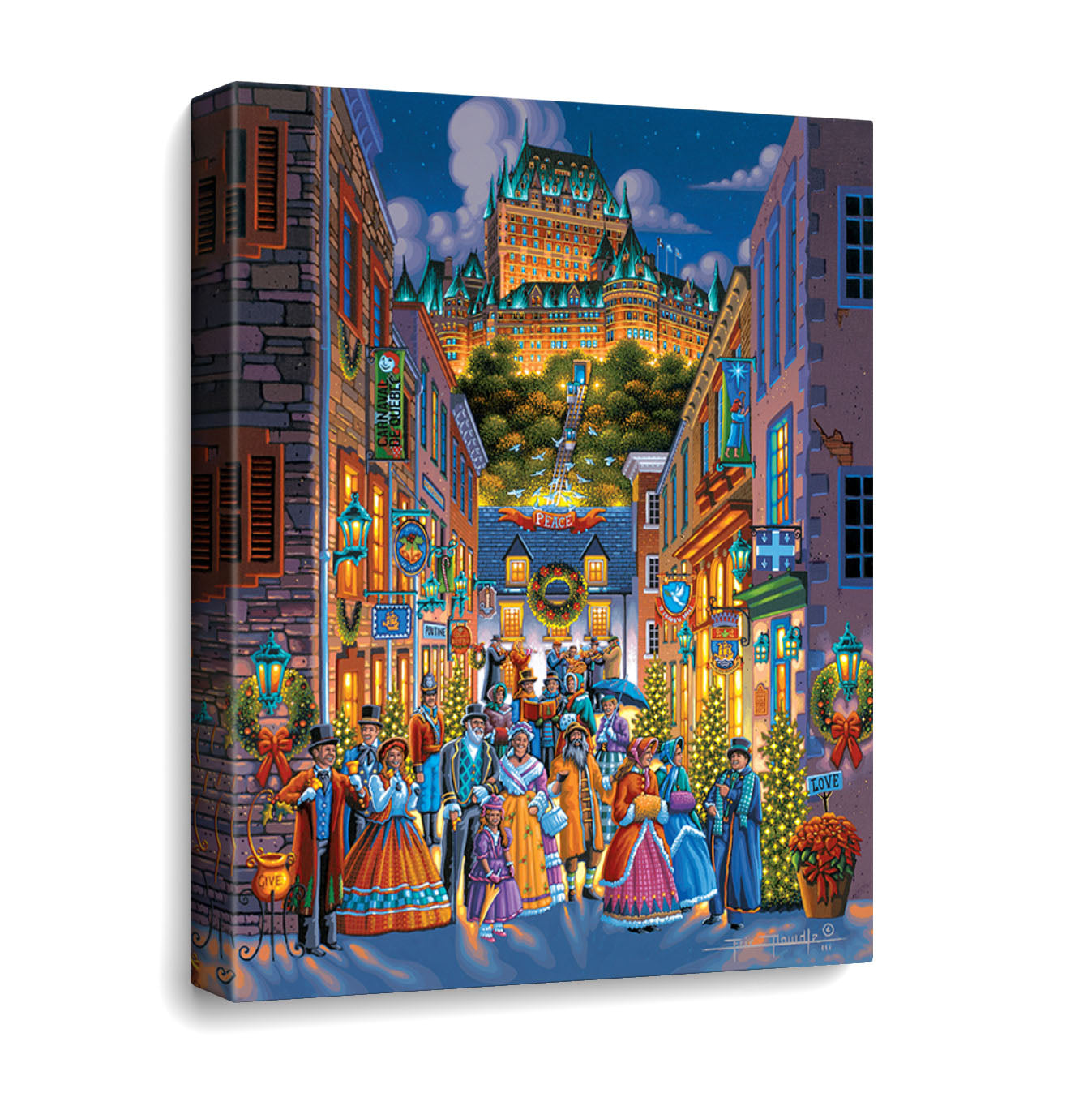Quebec Holiday Canvas Gallery Wrap