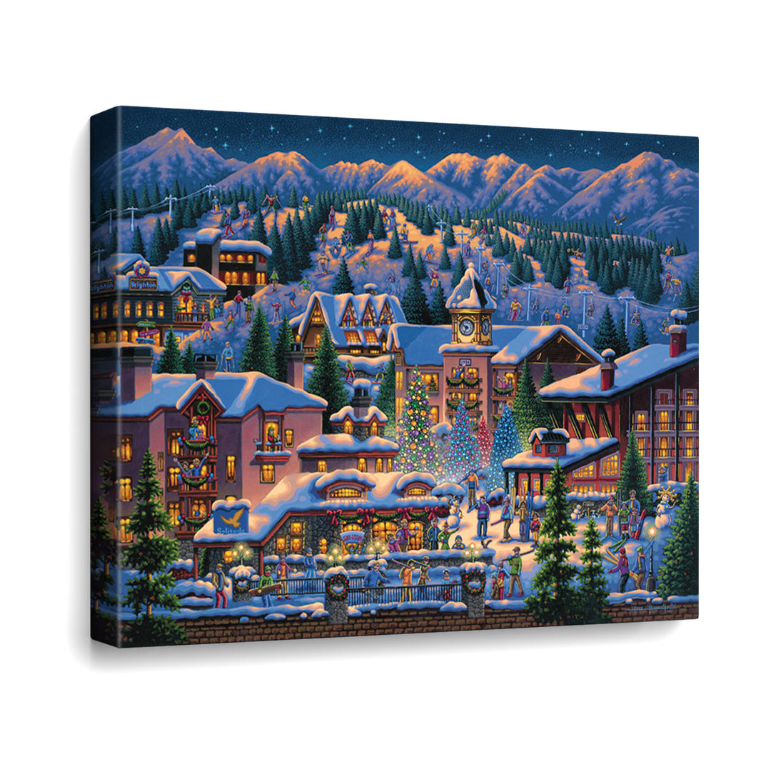 Rocky Mountain Christmas Canvas Gallery Wrap