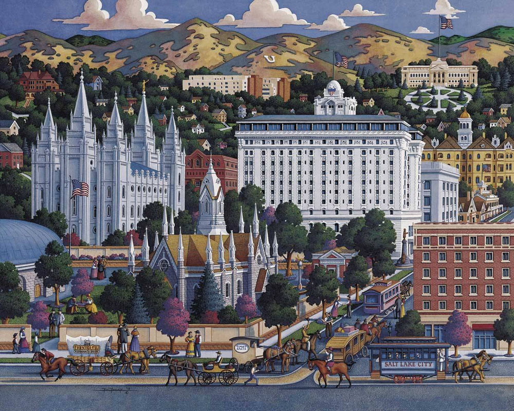 Salt Lake City Canvas Gallery Wrap