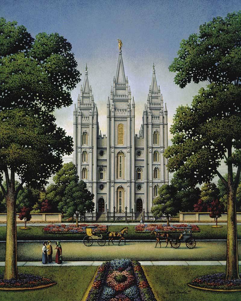 Salt Lake Temple Canvas Gallery Wrap