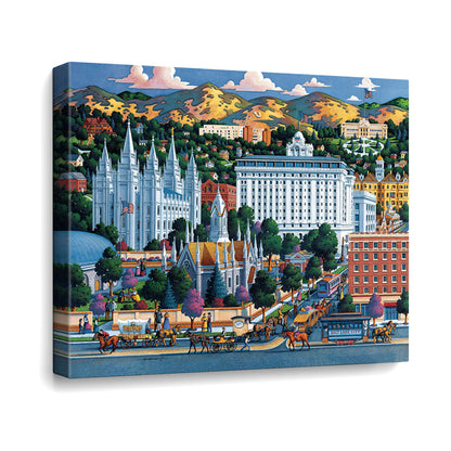 Salt Lake City Canvas Gallery Wrap