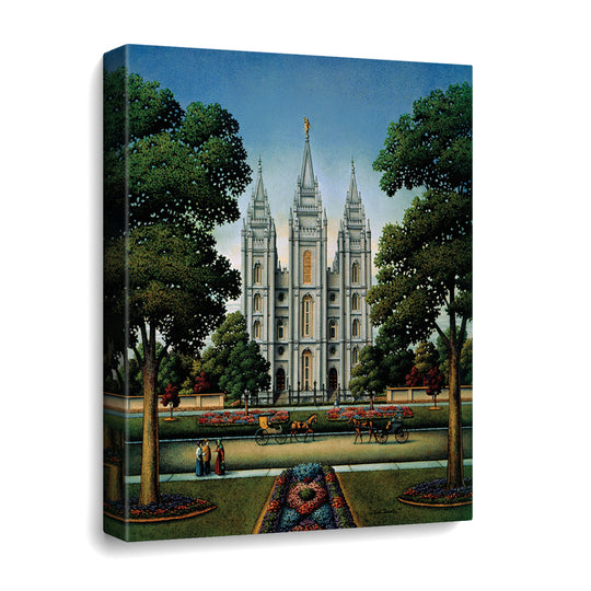 Salt Lake Temple Canvas Gallery Wrap