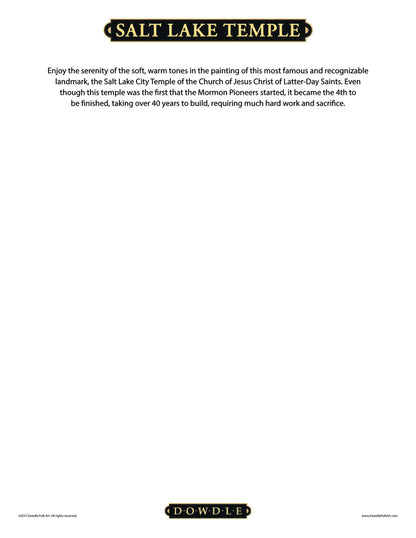 Salt Lake Temple Canvas Gallery Wrap