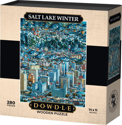 Salt Lake Winter - Wooden Puzzle