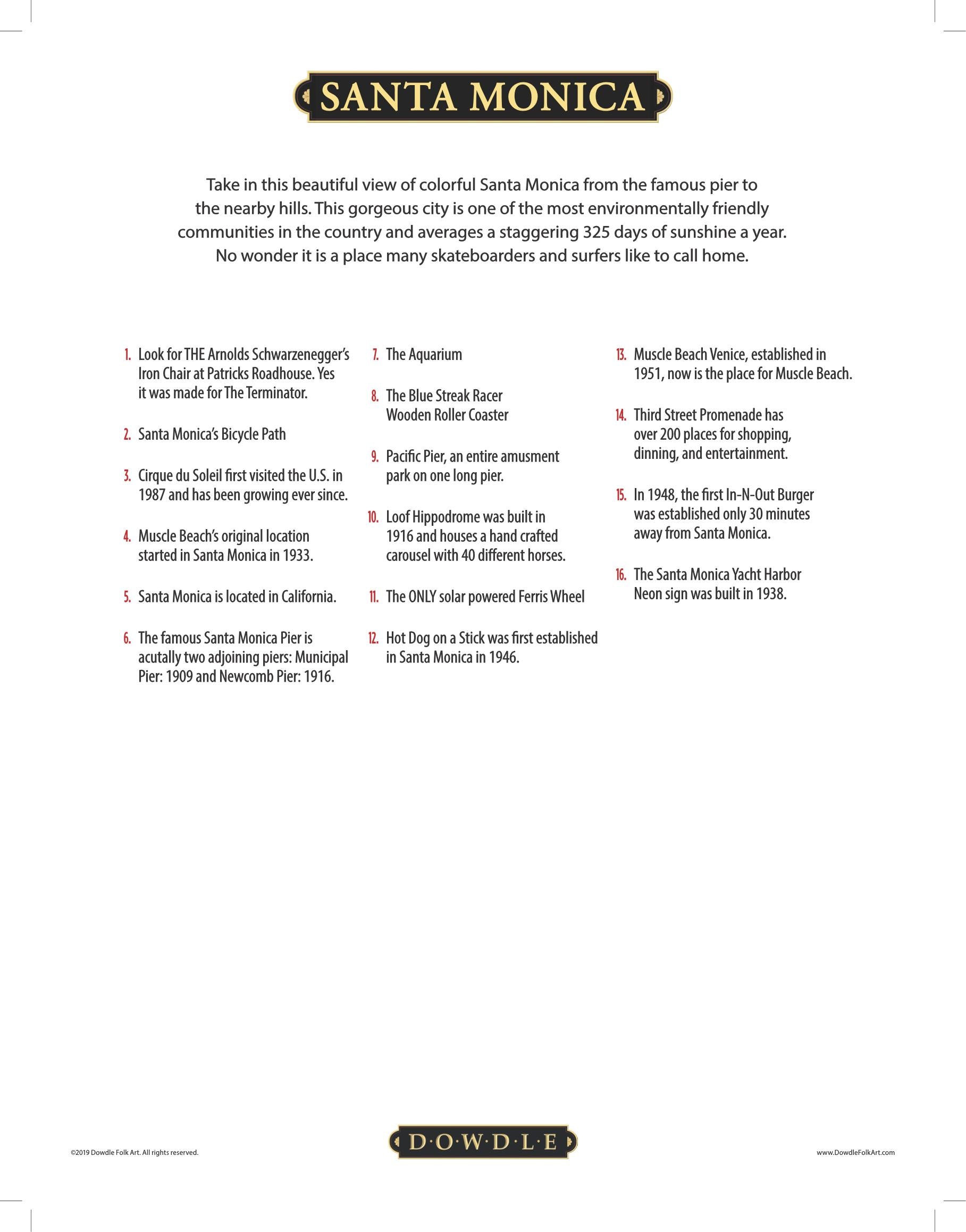 Santa Monica Canvas Gallery Wrap