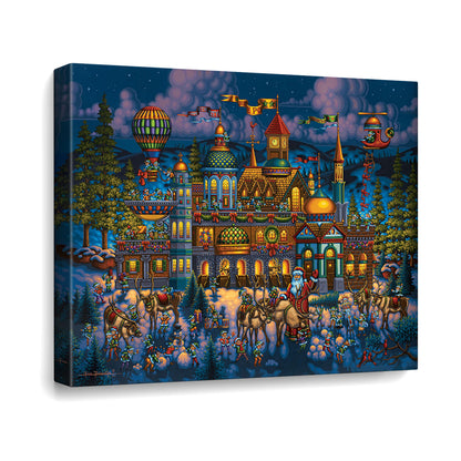 Santa's Workshop Canvas Gallery Wrap