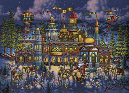 Santa's Workshop Canvas Gallery Wrap