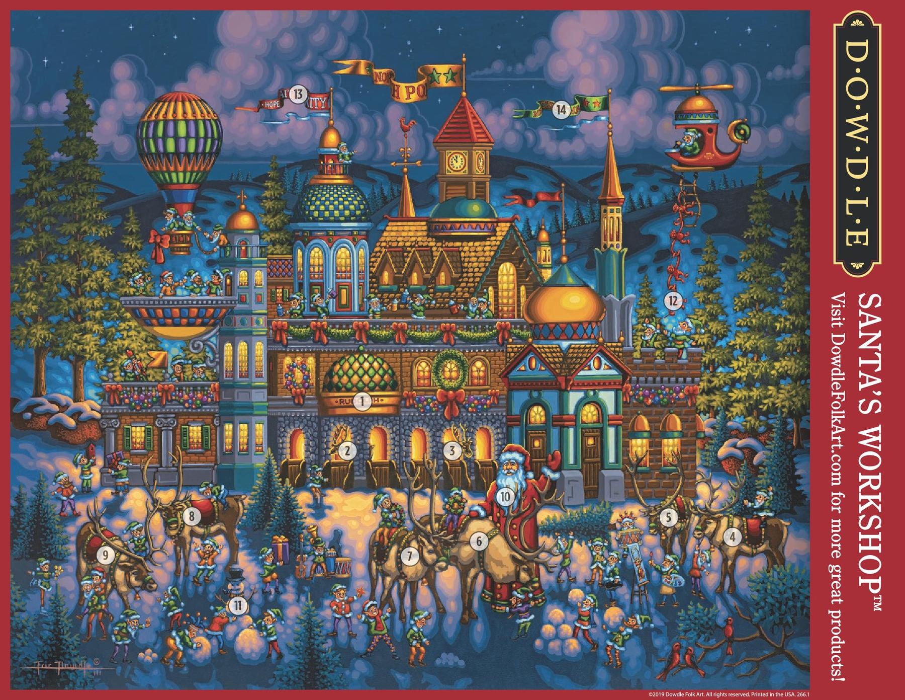 Santa's Workshop - Mini Puzzle - 250 Piece