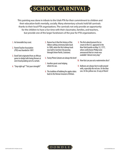 School Carnival Canvas Gallery Wrap