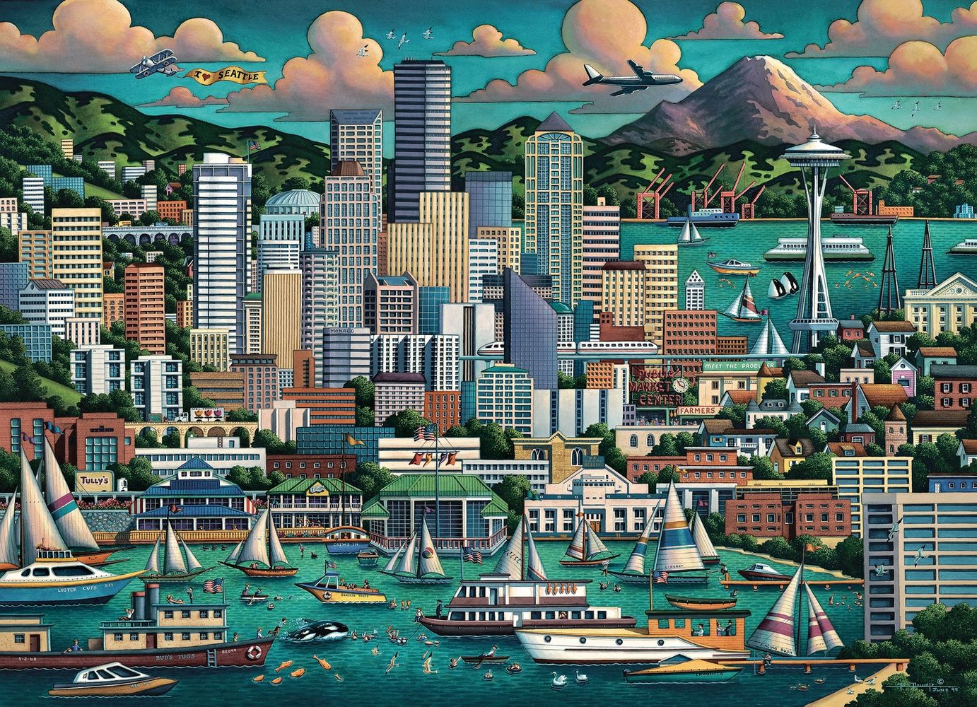 Seattle | 210 Piece Personal Puzzle
