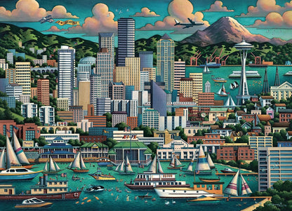 Seattle | 210 Piece Personal Puzzle