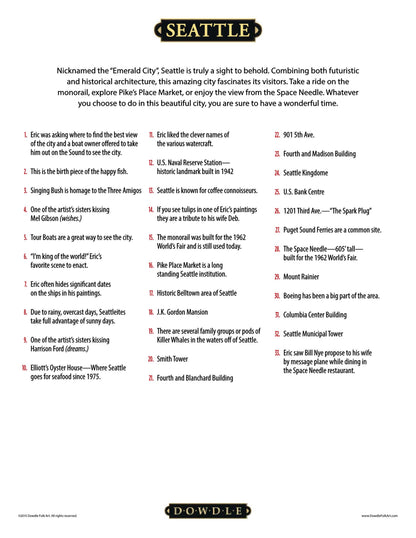 Seattle Canvas Gallery Wrap