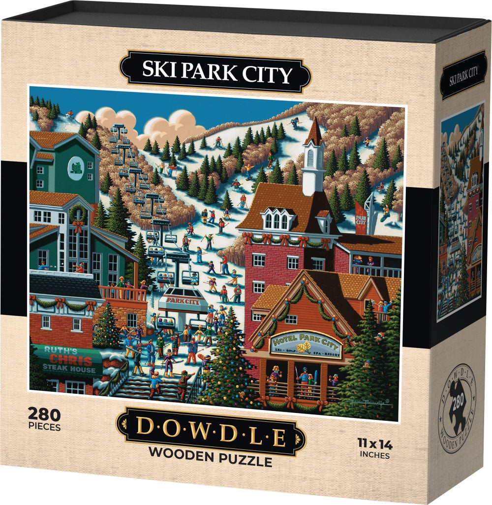 Ski Park City - Wooden Puzzle