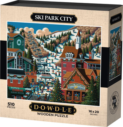 Ski Park City - Wooden Puzzle
