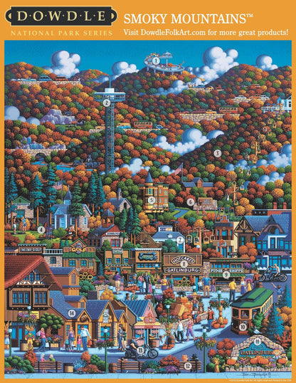 Smoky Mountains National Park - Mini Puzzle - 250 Piece