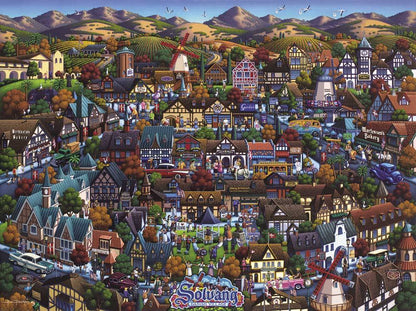 Solvang Danish Village - Mini Puzzle - 250 Piece