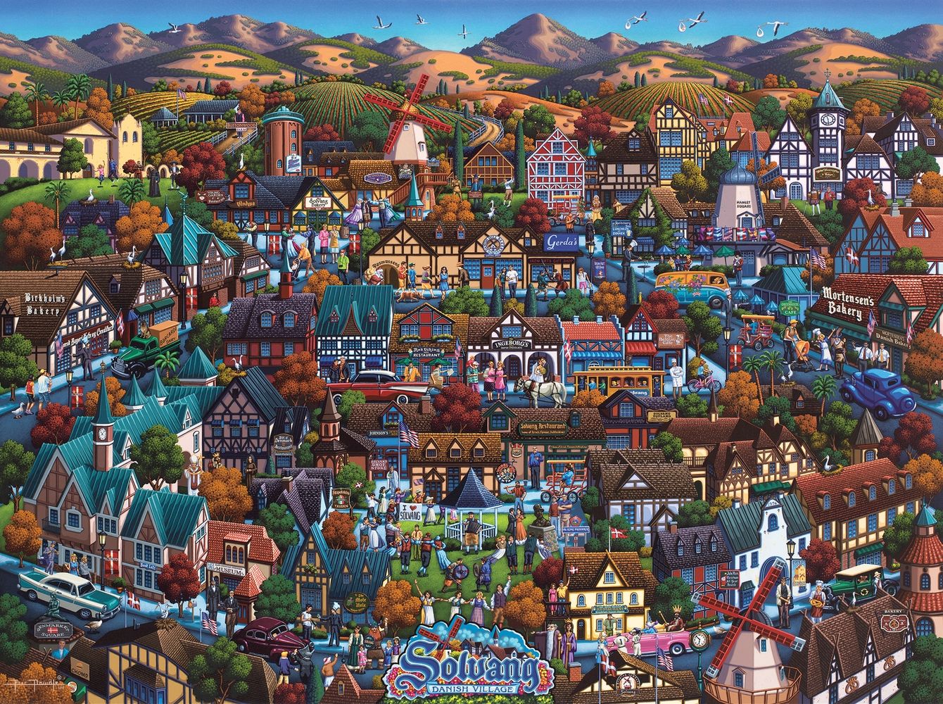 Solvang Danish Village | 210 Piece Personal Puzzle