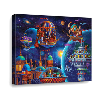 Space Adventure Canvas Gallery Wrap