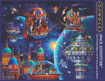 Space Adventure Canvas Gallery Wrap