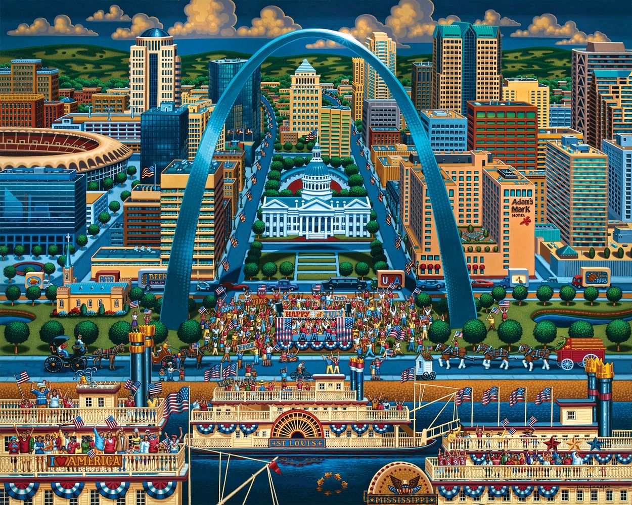 St. Louis - Wooden Puzzle