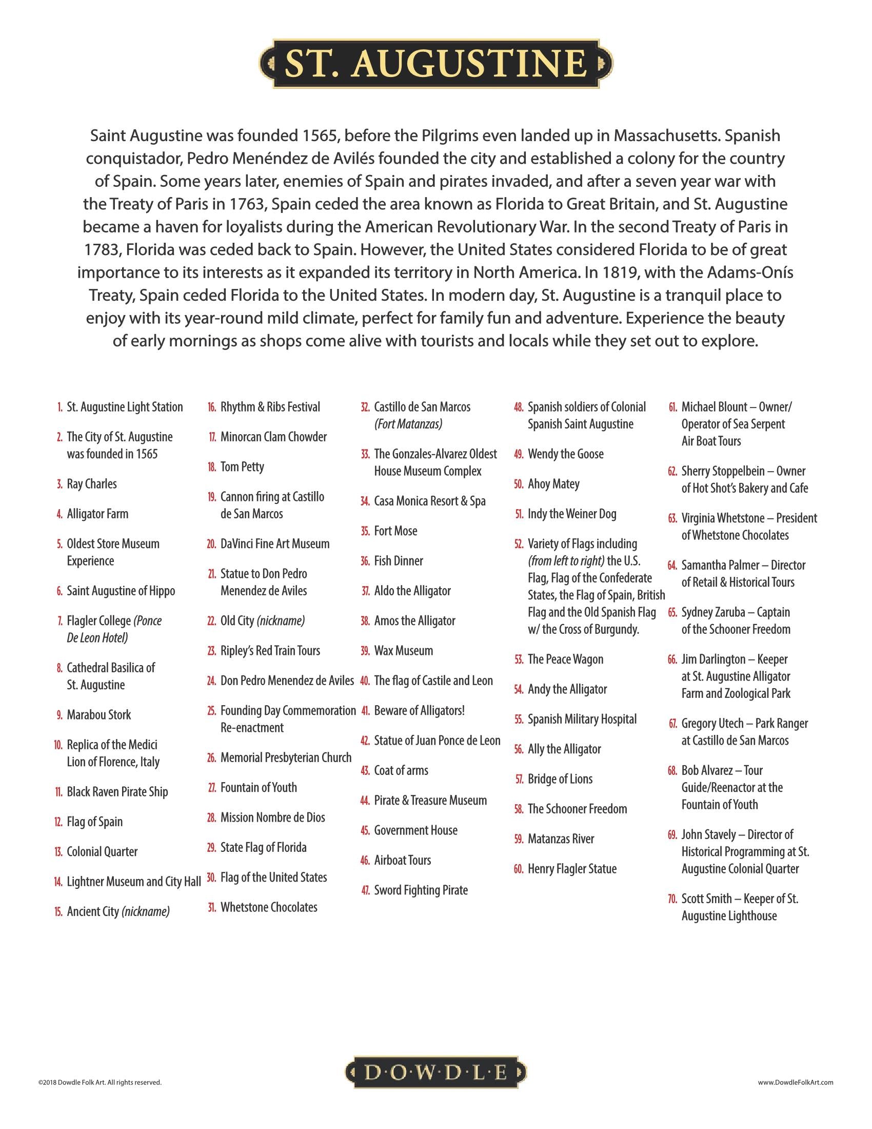 St. Augustine Canvas Gallery Wrap