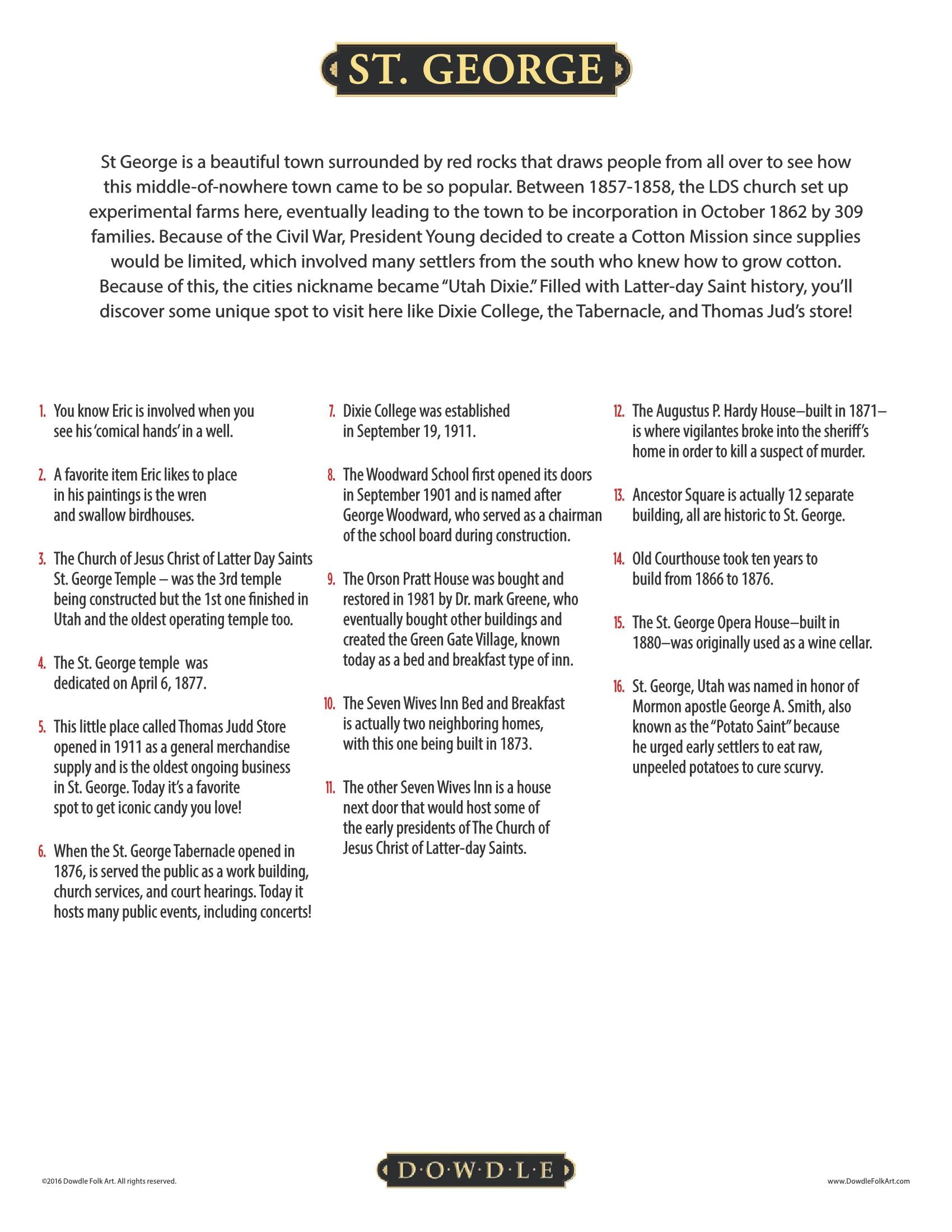 St. George Canvas Gallery Wrap