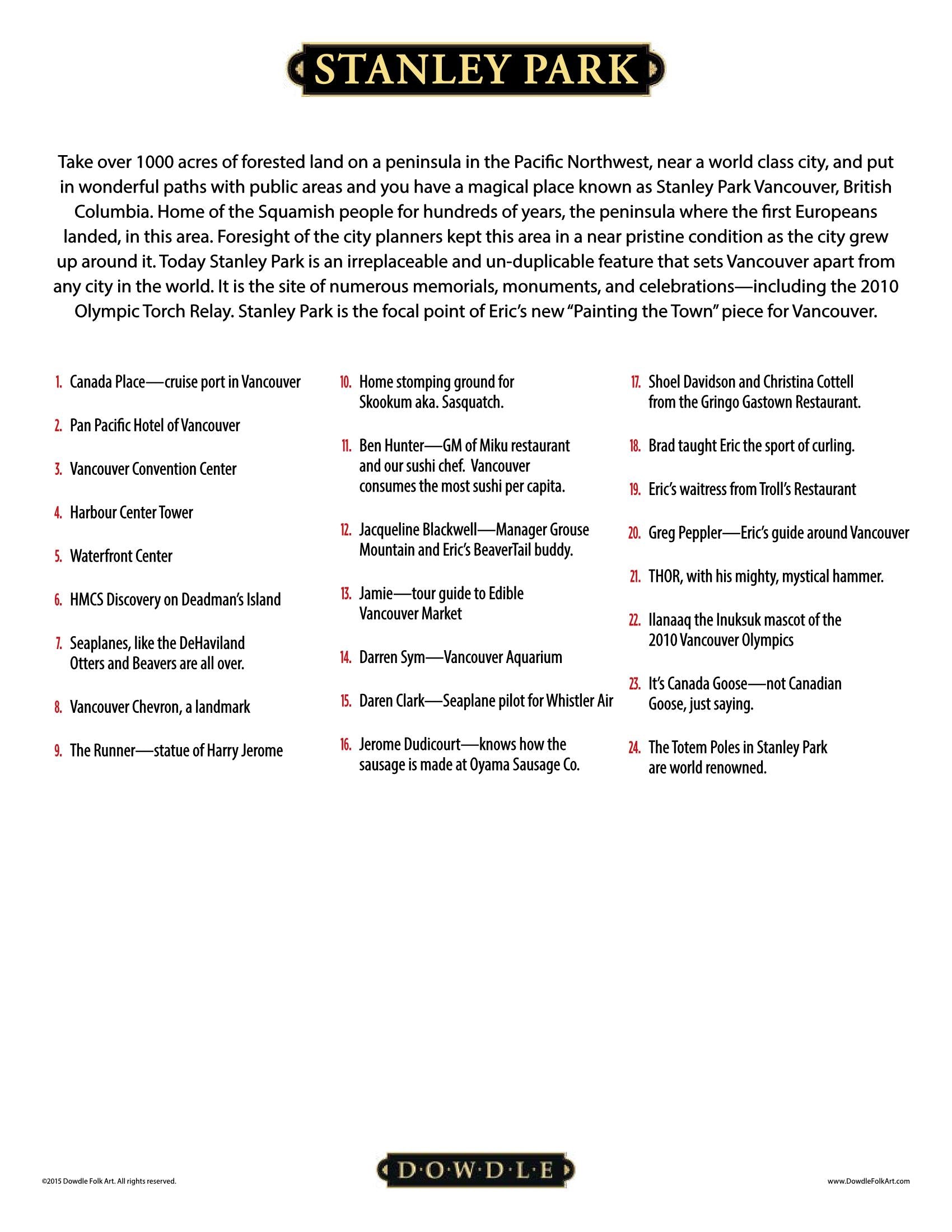 Stanley Park Canvas Gallery Wrap