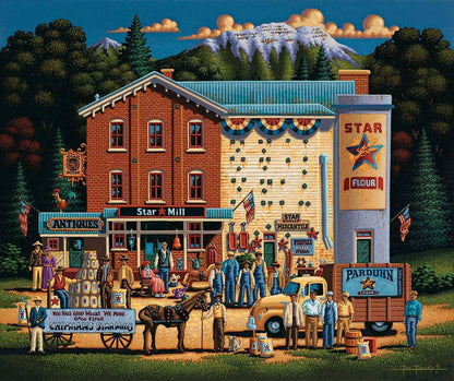 Star Flour Mill Canvas Gallery Wrap