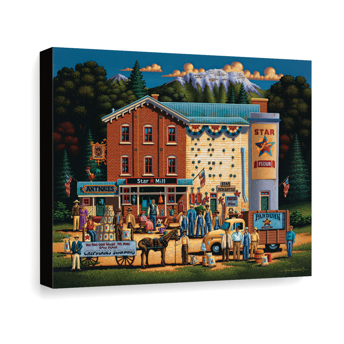 Star Flour Mill - Canvas Gallery Wrap