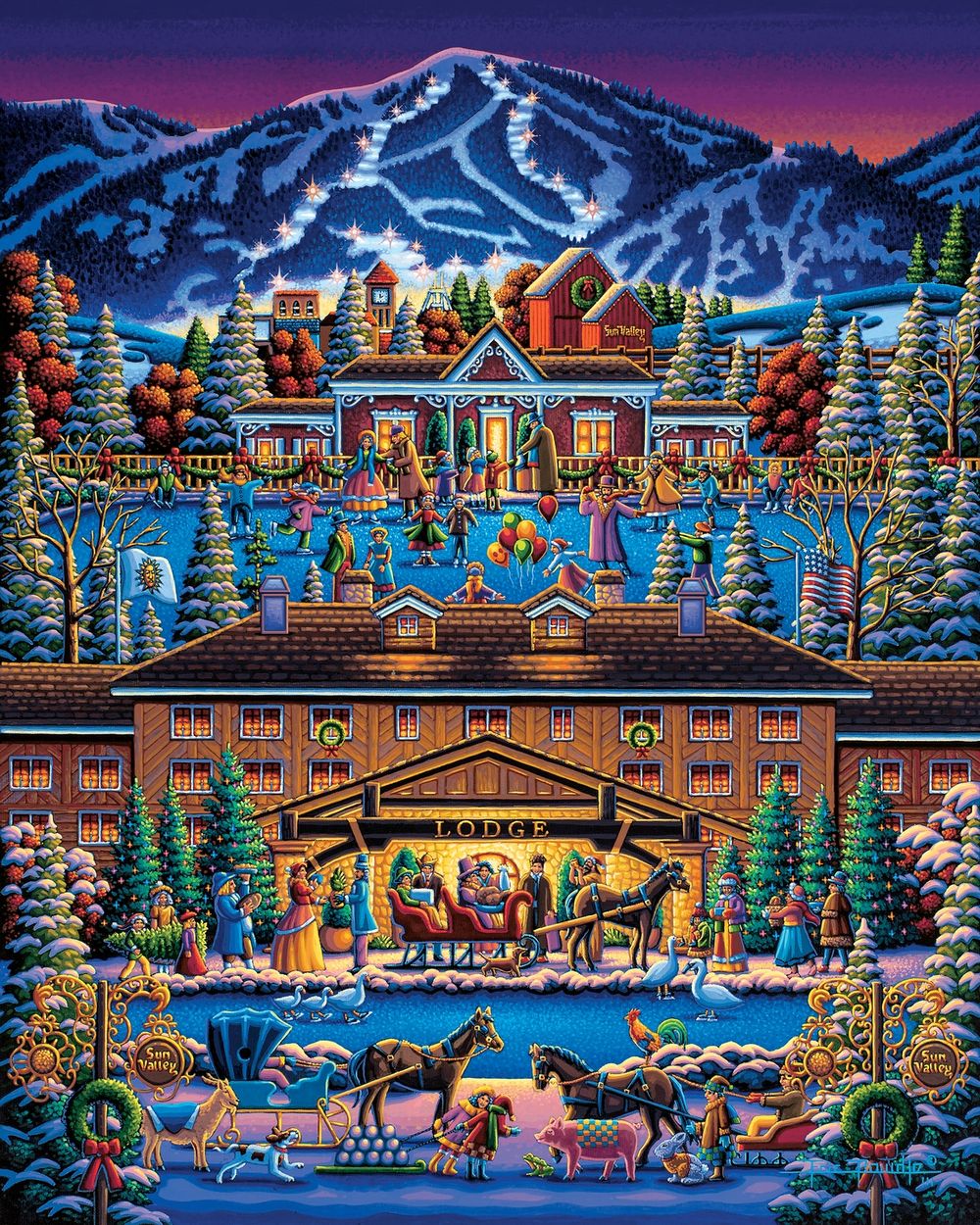 Sun Valley Holiday - Wooden Puzzle