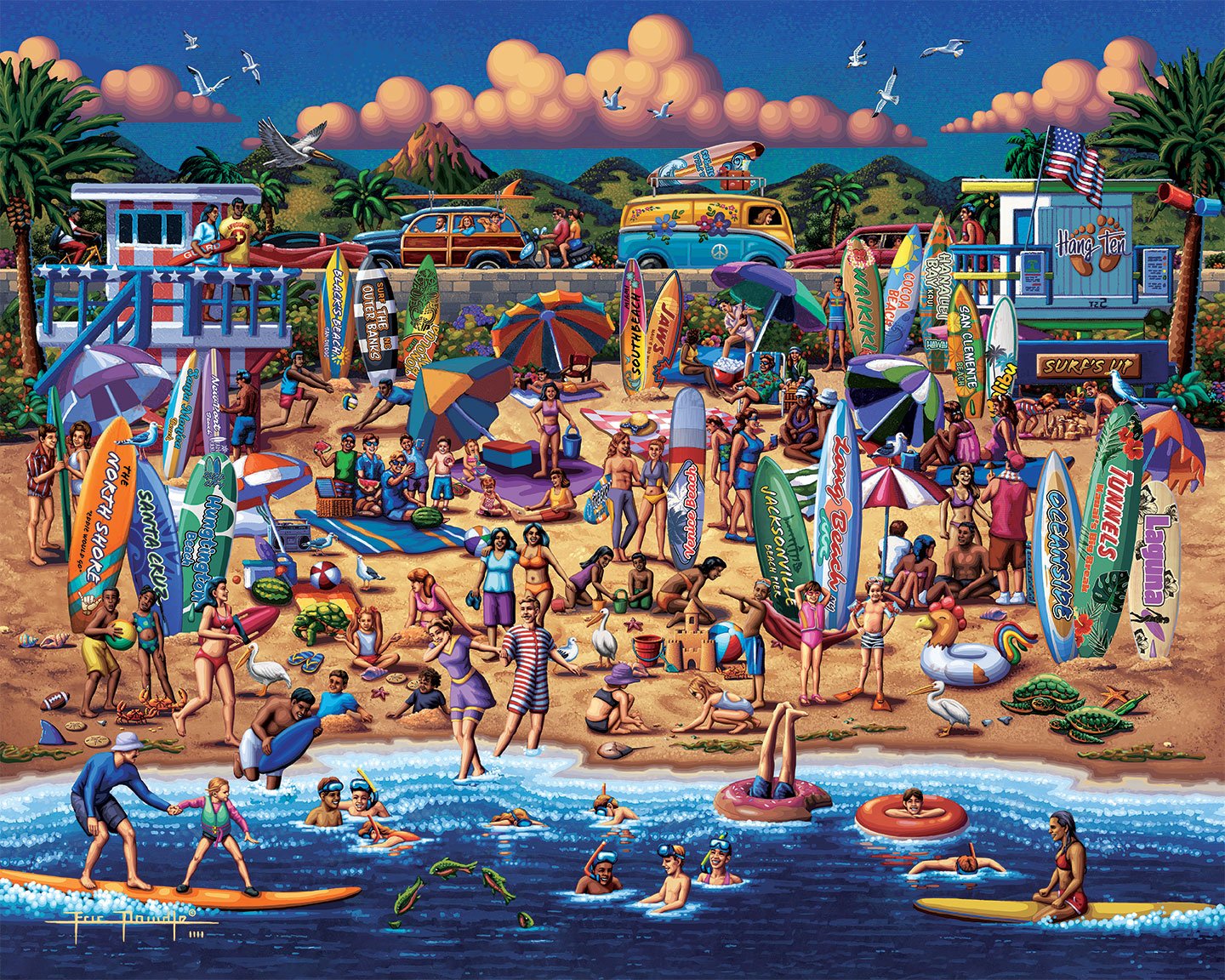 Surfin' USA - Mini Puzzle - 250 Piece