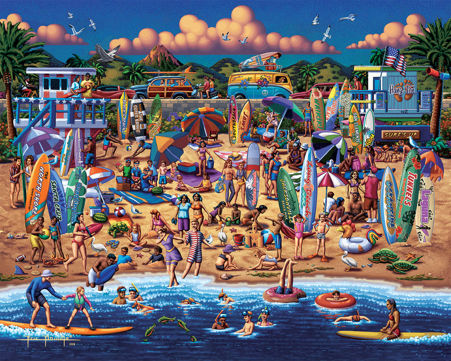 Surfin' USA - Canvas Gallery Wrap