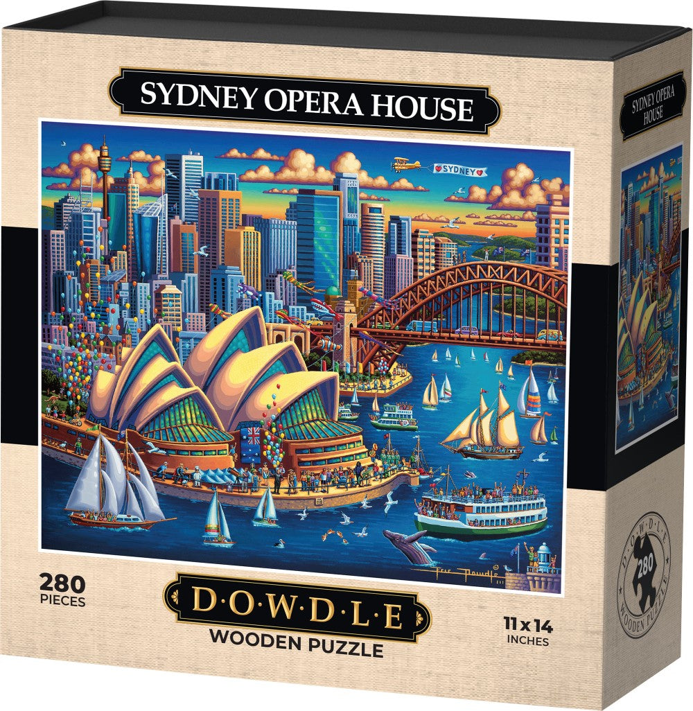 Met Opera Puzzle Sydney Opera House - Wooden Puzzle | Dowdle Folk Art – Boardwalk Puzzles