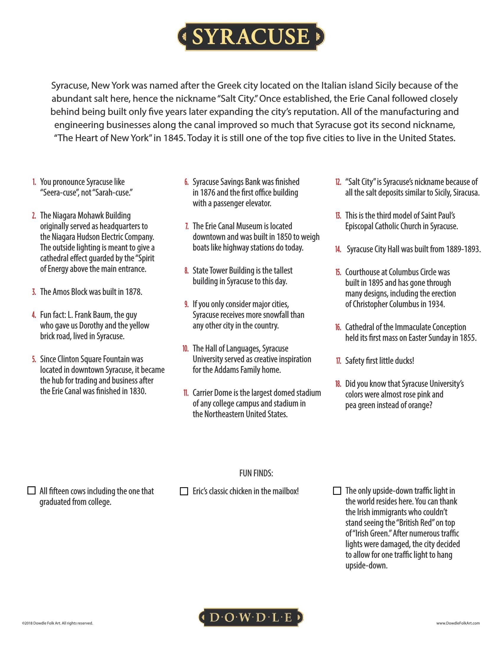 Syracuse Canvas Gallery Wrap